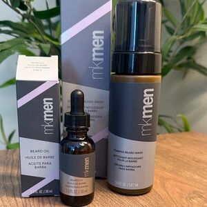 Beard Oil and Wash Set - Black and Gray